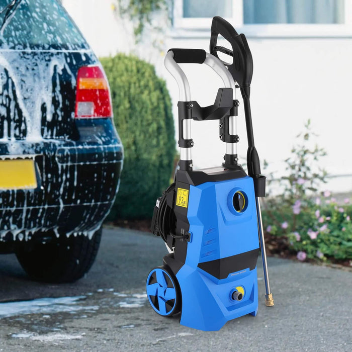 Pressure Washer HD3000 1500W 1.8 Max GPM Powerful Electric Power Washer High Pressure Washer Car Wash Machine with Gimbaled Nozzle Spinner Wheel, for Home/Car/Driveway/Patio Clean - new