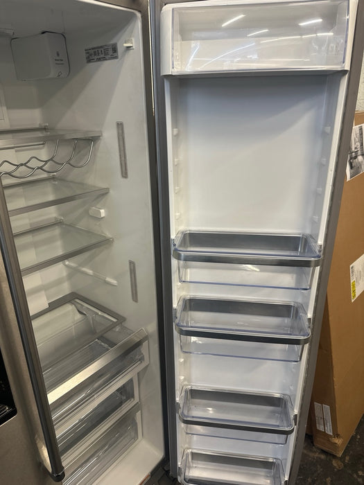 KitchenAid - 22.6 Cu. Ft. Side-by-Side Counter-Depth Refrigerator - Stainless Steel - display_model