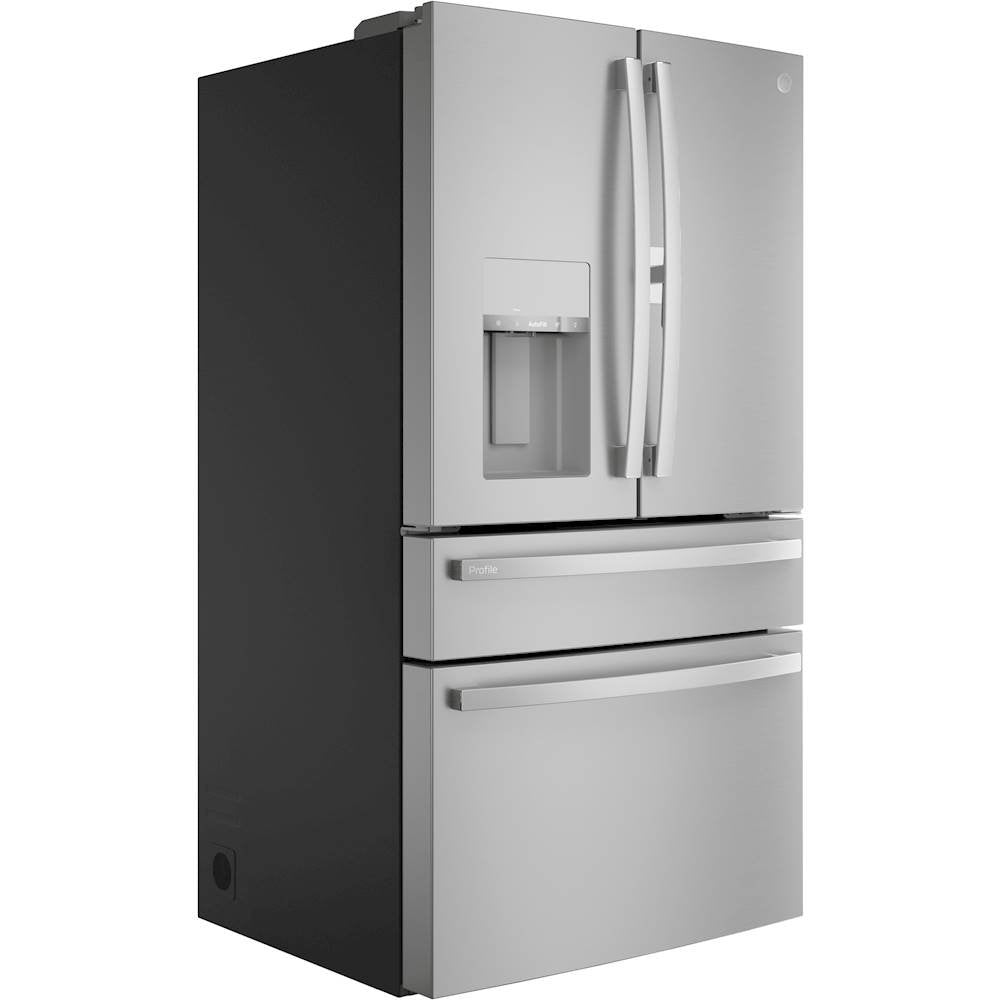 GE Profile - 27.9 Cu. Ft. 4-Door French Door Smart Refrigerator with Door-In-Door - Stainless Steel - display_model