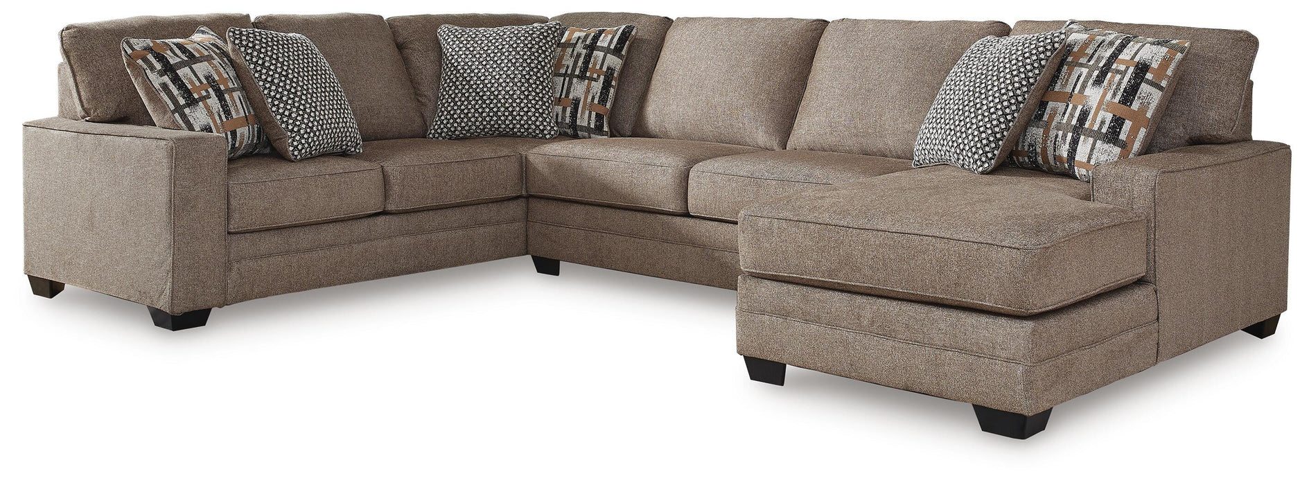 Cannonbrook Nutmeg Cannonbrook 3-Piece Sectional with Chaise