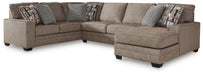 Cannonbrook Nutmeg Cannonbrook 3-Piece Sectional with Chaise