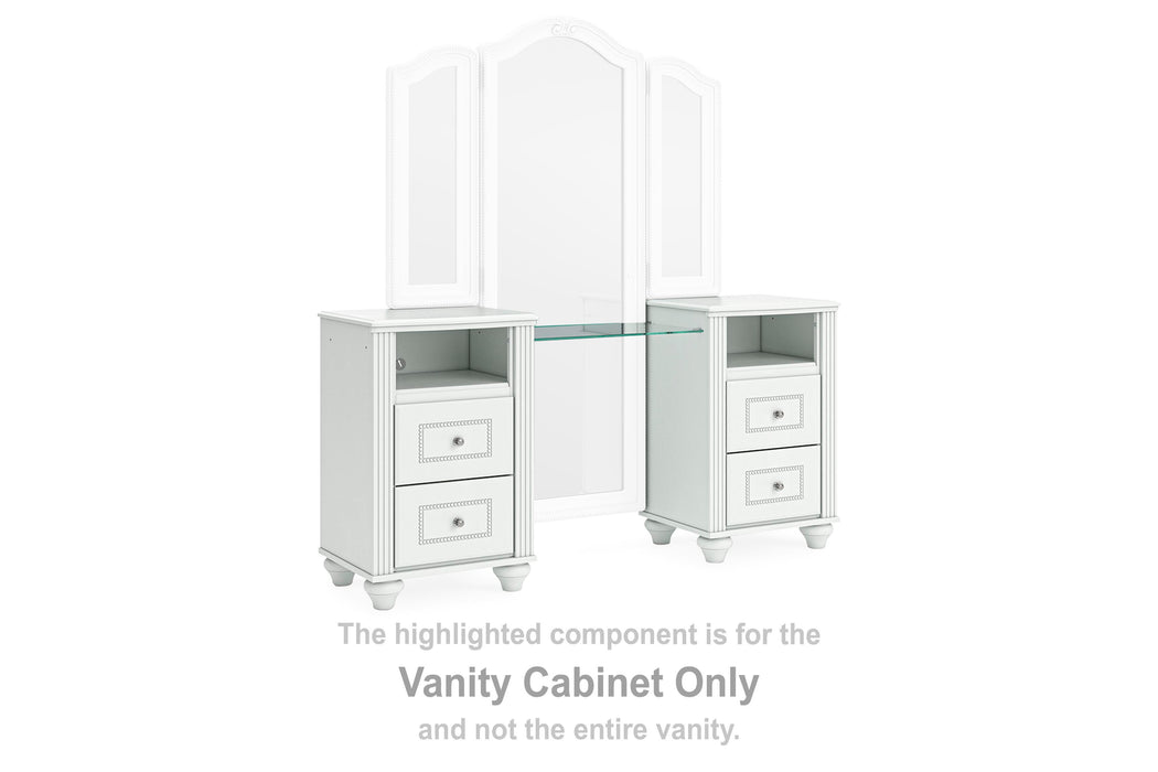 Maylilly White Vanity Cabinet