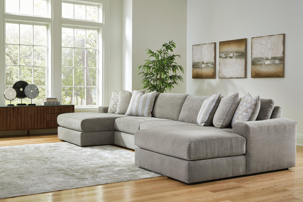 Avaliyah Ash Avaliyah 4-Piece Double Chaise Sectional