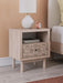 Shapella Tan One Drawer Night Stand