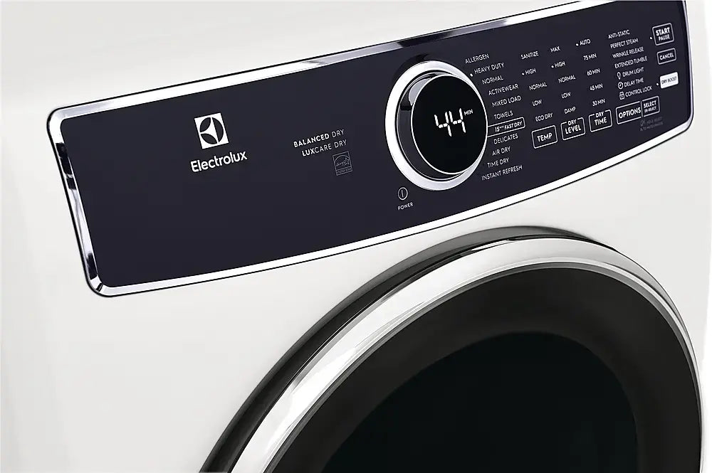 Electrolux - 8.0 Cu. Ft. Stackable Electric Dryer with Steam and Balanced Dry - White - display_model