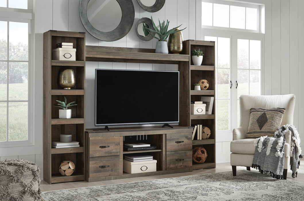 Trinell Brown Trinell 4-Piece Entertainment Center