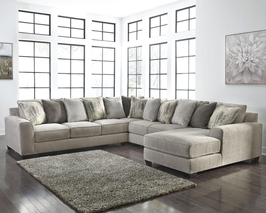 Ardsley Pewter Ardsley 4-Piece Sectional with Chaise