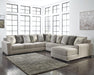 Ardsley Pewter Ardsley 4-Piece Sectional with Chaise