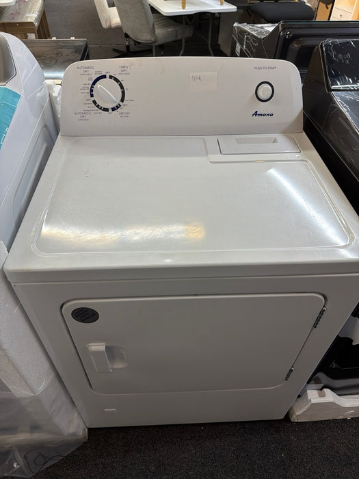 Amana 6.5 cu.ft. vented Front Load Gas Dryer in White with Wrinkle Prevent Option - used_good