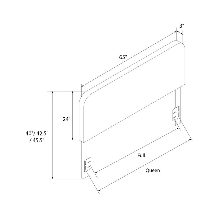 Better Homes & Gardens Juliet Full/Queen Boucle Headboard, Ivory - use_like_new