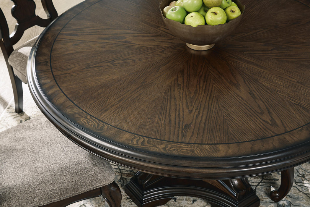 Maylee Dark Brown Maylee Dining Table