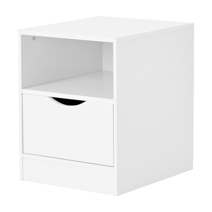 Build Your Own Furniture Kids Nightstand with Drawer, White - open_box