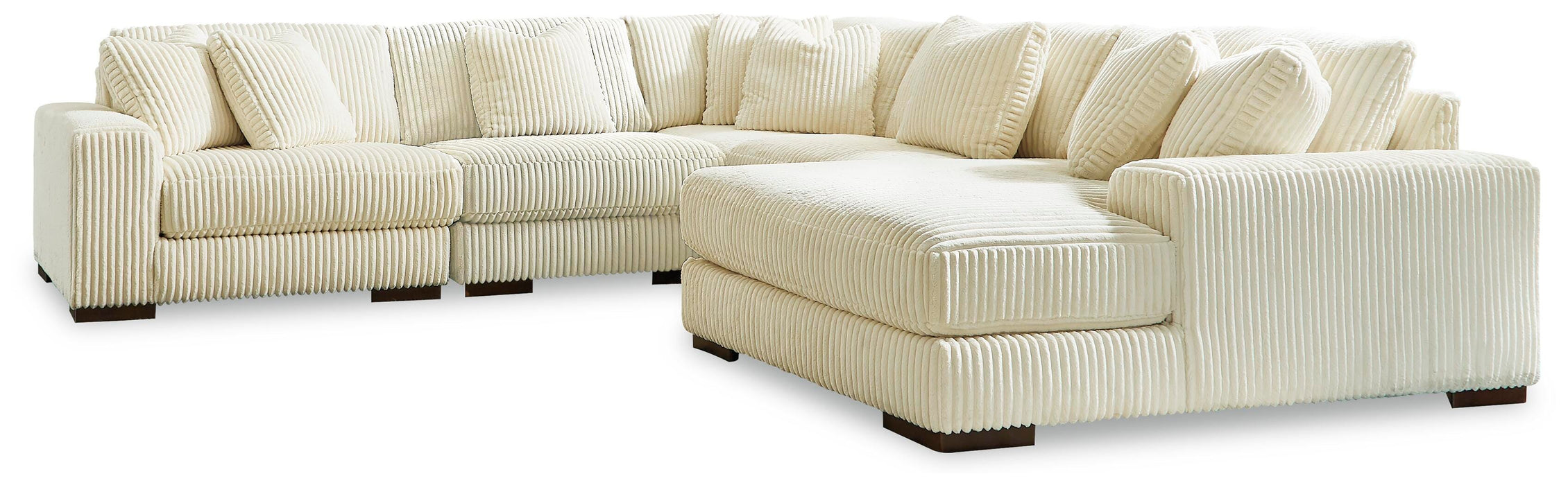 Lindyn Ivory Lindyn 5-Piece Sectional with Chaise