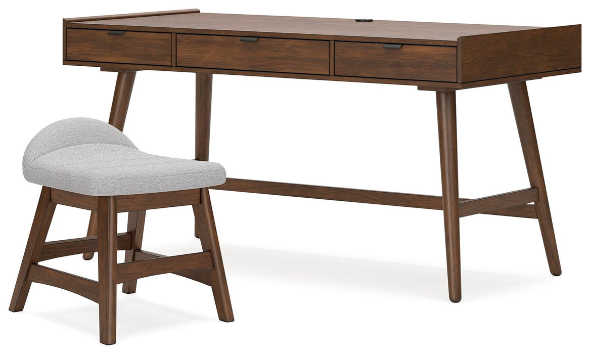Lyncott Brown Lyncott Home Office Desk with Chair