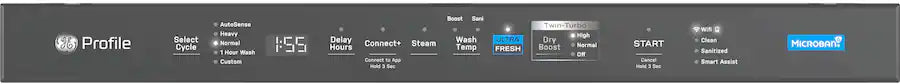 GE Profile - 24" Top Control Smart Built-In Tub Dishwasher with 3rd Rack, Dedicated Jet Targeted Wash and 42 dBA - Stainless Steel - new