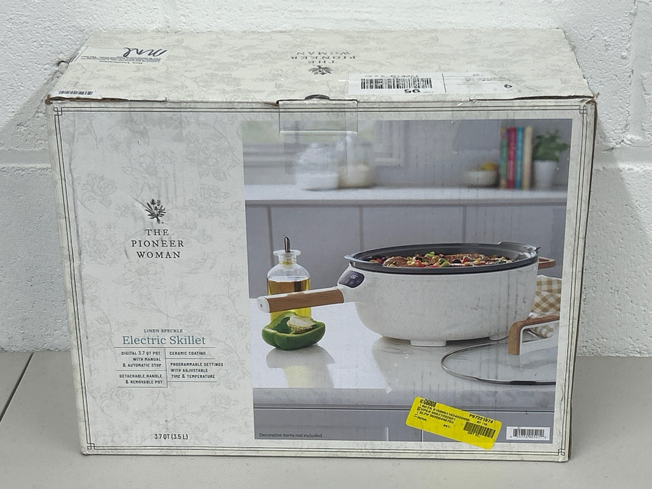 The Pioneer Woman Electric Skillet with Detachable Handle - new