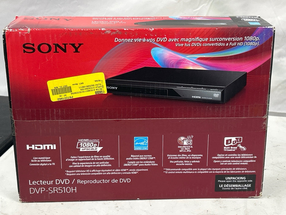 Sony - DVD Player with HD Upconversion - Black - new