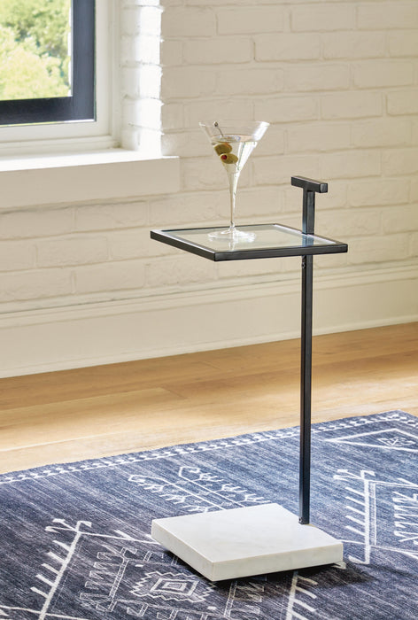 Mannill Black/White Accent Table