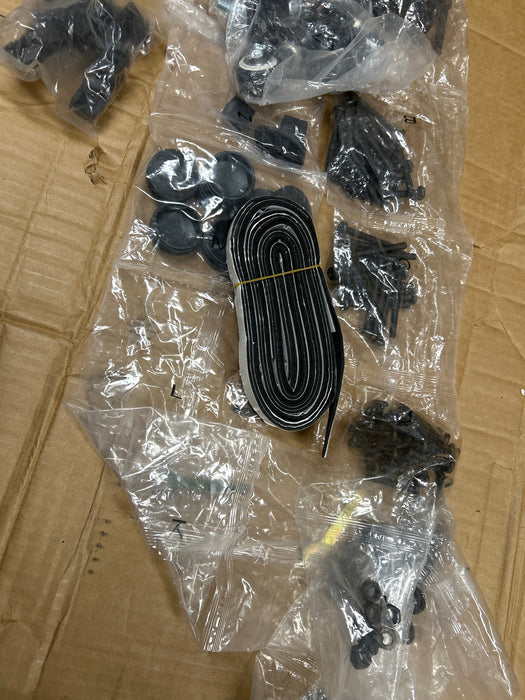 Flieks Heavy-Duty Sturdy Meta Twin Over Twin Bunk Bed, Noise Reduced, Safety Guardrail, No Box Spring Needed,Black - new