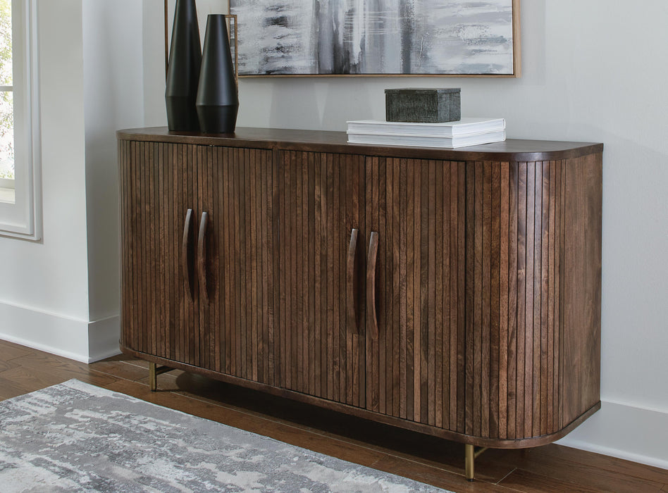 Amickly Dark Brown Accent Cabinet
