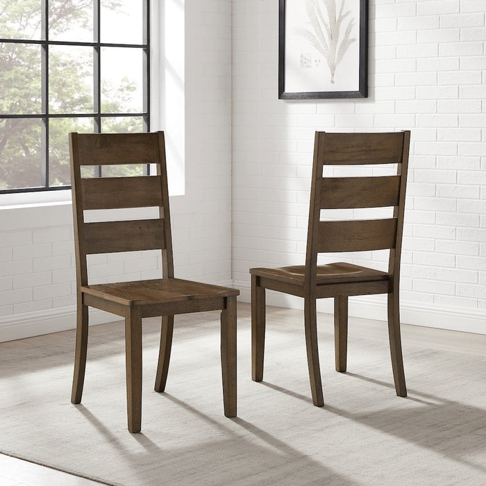 Crosley Furniture Joanna 2-Piece Ladder-Back Dining Chair Set- 2 Ladder-Back Chairs - new