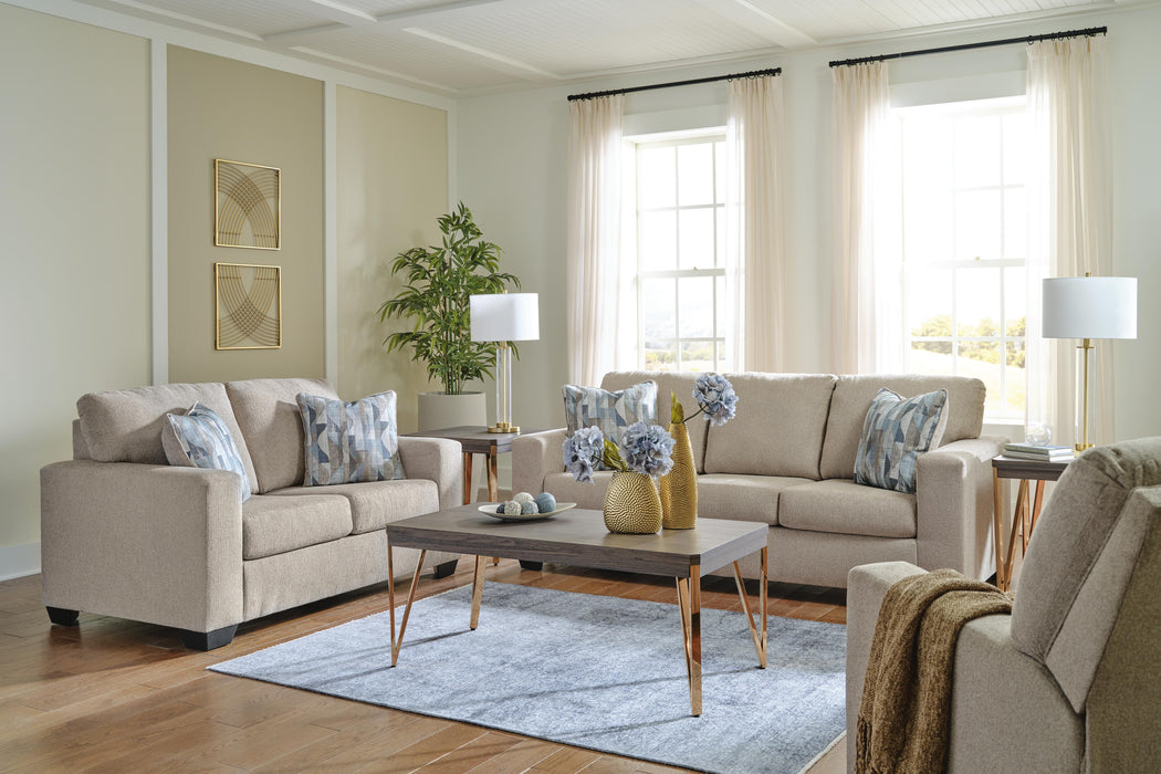 Deltona Parchment Deltona Sofa, Loveseat and Recliner