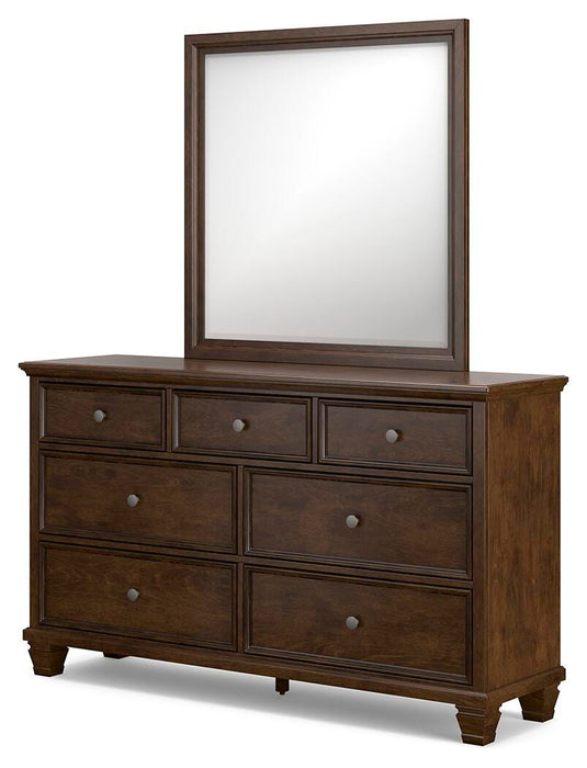 Danabrin Brown Danabrin Dresser and Mirror