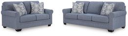 Carissa Manor Denim Carissa Manor Sofa and Loveseat