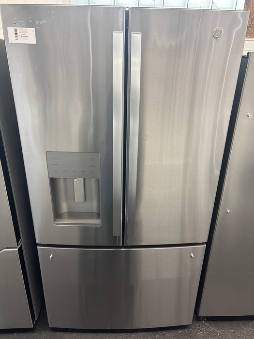 GE - 25.6 Cu. Ft. French Door Refrigerator with Space-Saving Ice Maker - Stainless Steel - new