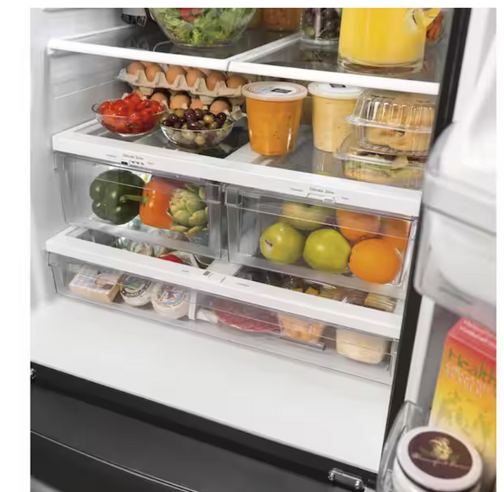 GE 23.7 cu. ft. French Door Refrigerator in Fingerprint Resistant Stainless, Standard Depth ENERGY STAR - new
