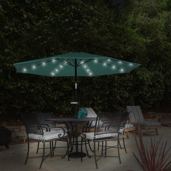 10-Foot Outdoor Patio Umbrella, Hunter Green - open_box