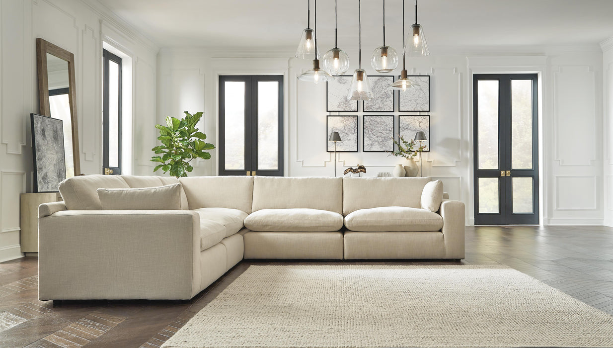 Elyza Linen Elyza 5-Piece Sectional