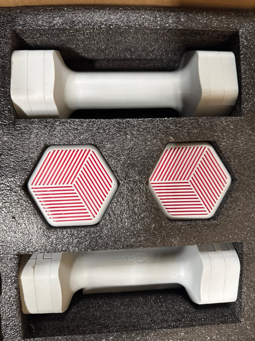 Winfita 4 in 1 Adjustable Dumbbells Hand Weights Set: 5 lb Dumbbells Set of 2 Each 2lb 3lb 4lb 5lb Free Weights Fast Adjust Weight Dumbbells Set for Women Men Home Gym Exercise Training - open_box