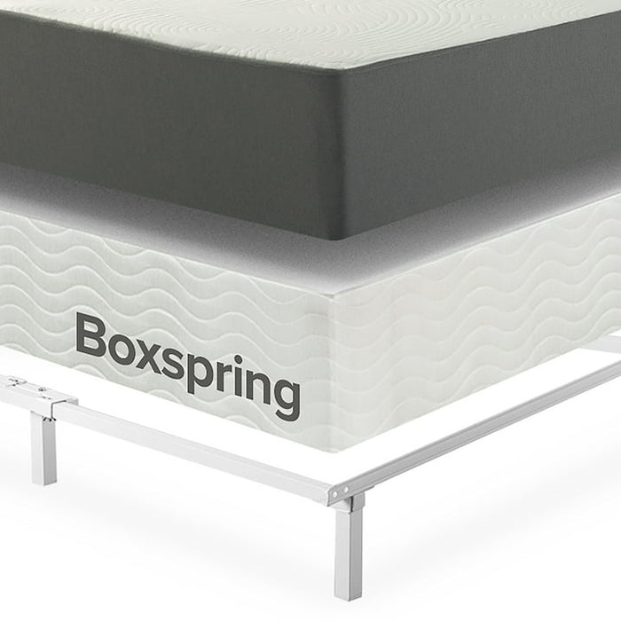 Zinus 7" Compack® Metal Bed Frame, White, Twin - new