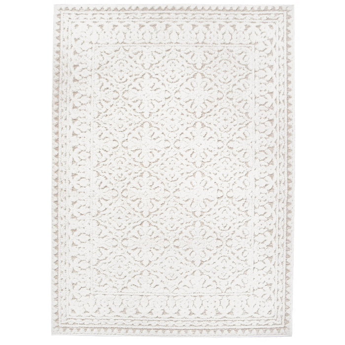 My Texas House Ryland 2' x 3' Driftwood Medallion Indoor/Outdoor Rug - new