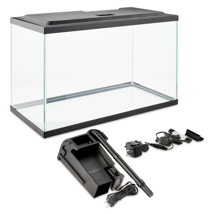 Vibrant Life 10 Gallon Aquarium Starter Kit with Blue & White LED Lights - new