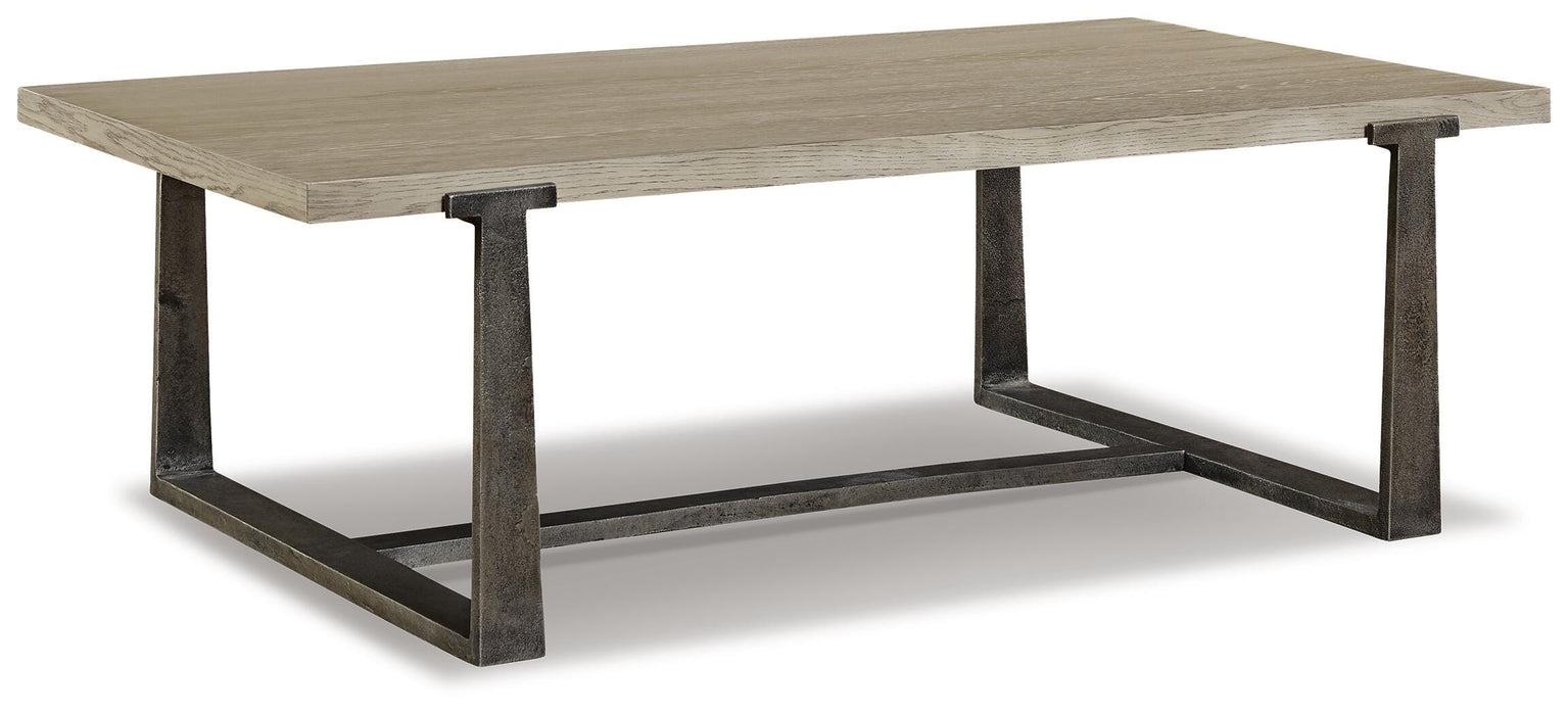 Dalenville Gray Rectangular Cocktail Table