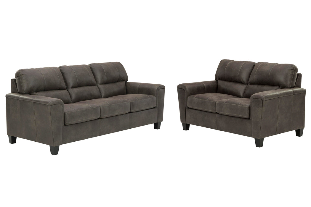 Navi Smoke Navi Sofa and Loveseat - Brand New