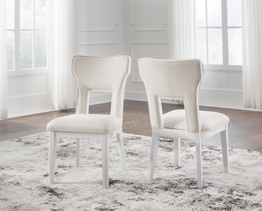 Chalanna White Dining UPH Side Chair (Priced Per Item, Must Order 2, 4, 6, or 8)