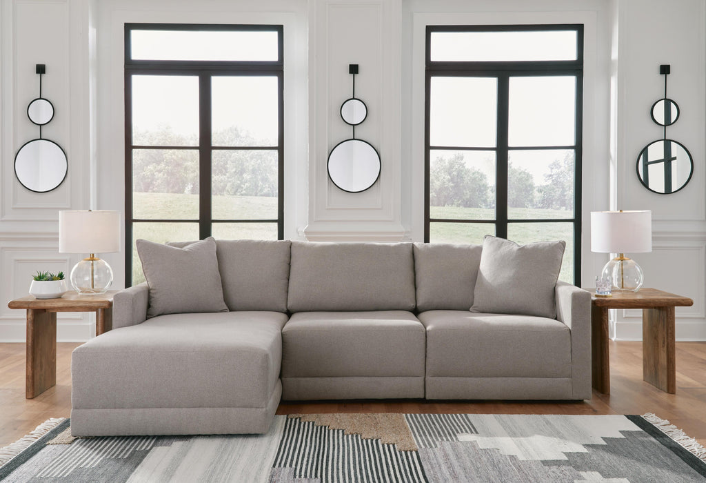 Katany Shadow Katany 3-Piece Sectional with Chaise