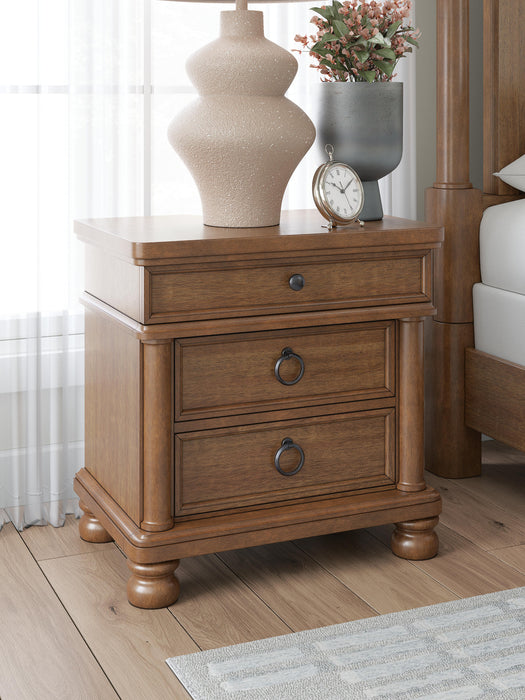 Chadworth Brown Three Drawer Night Stand