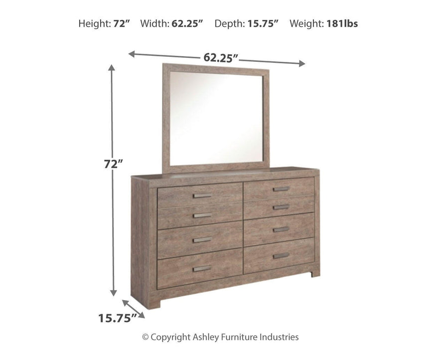 Culverbach Gray Culverbach Dresser and Mirror