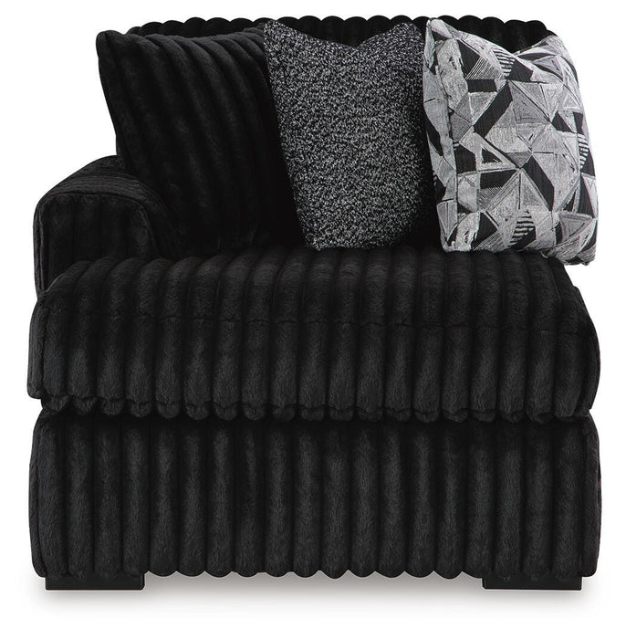 Midnight-Madness Onyx Midnight-Madness 3-Piece Sectional with Chaise