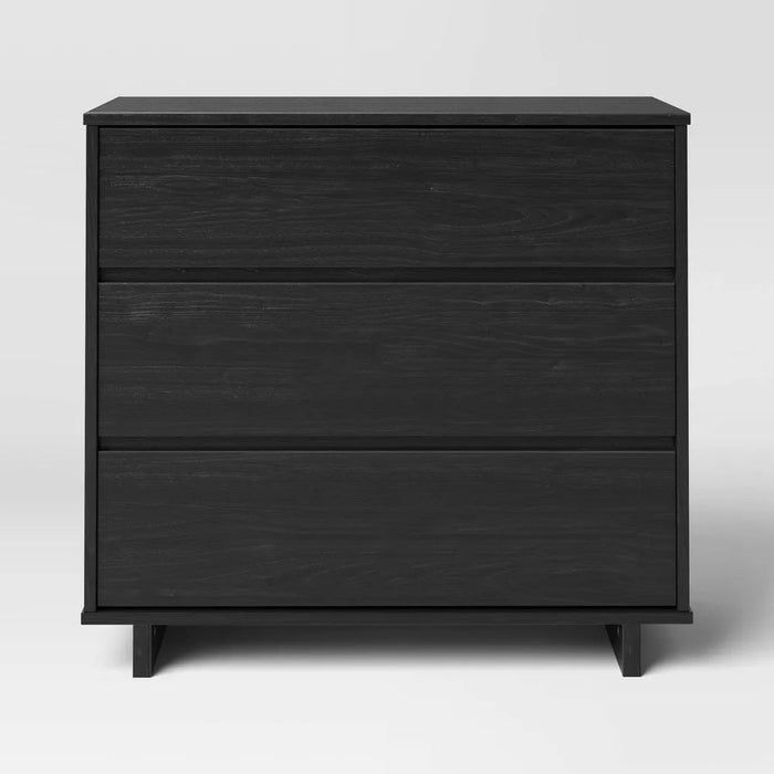Modern 3 Drawer Dresser Black - Room Essentials™