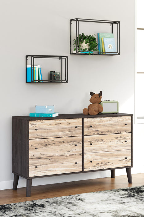 Piperton Two-tone Brown/Charcoal Bedroom Furniture Pieces