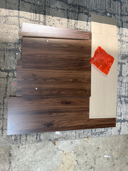 Mainstays 5-Shelf Bookcase with Adjustable Shelves, Canyon Walnut - new