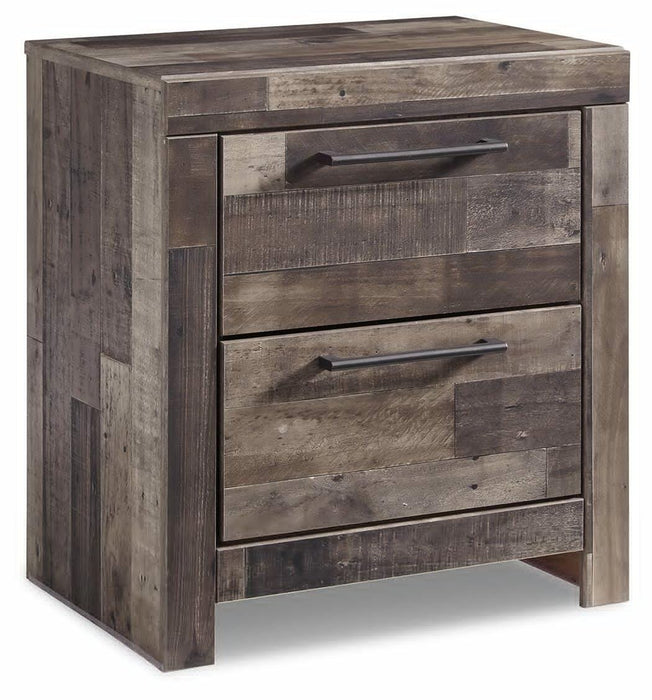 Derekson Multi Gray Two Drawer Night Stand