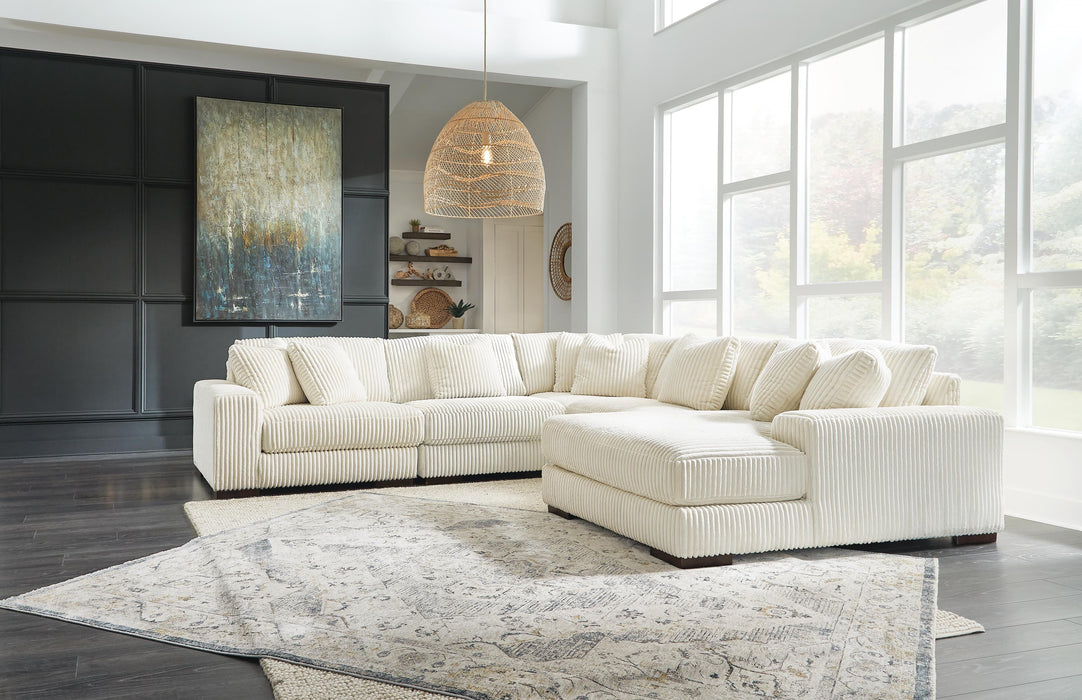 Lindyn Ivory Lindyn 5-Piece Sectional with Chaise