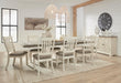 Bolanburg Antique White Bolanburg Dining Table and 8 Chairs