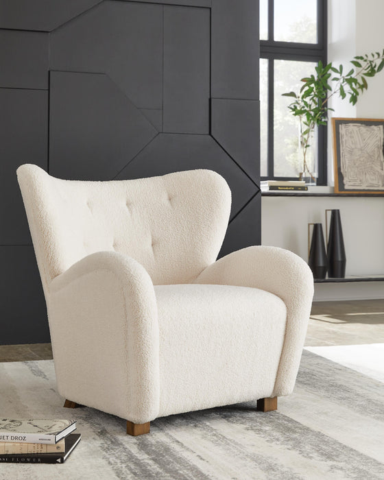 Larbell Ecru Accent Chair